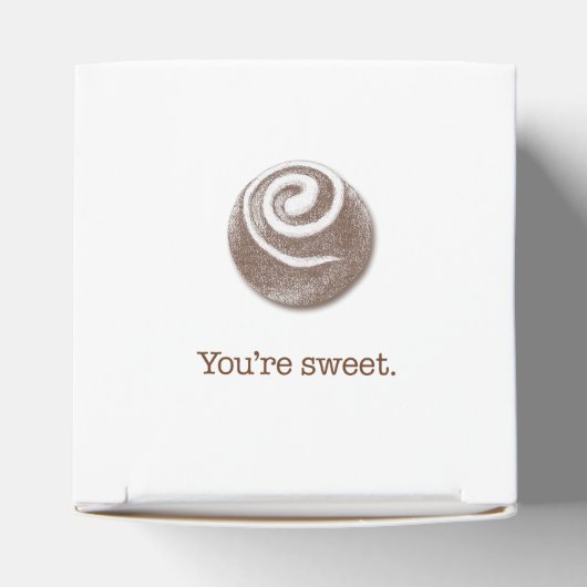 Sweet Chocolate Truffle Bedankdoosjes (Bovenkant)