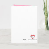 Sweet, Chocolate Verjaardagstaart: Rood Blank Kaart (Achterkant)