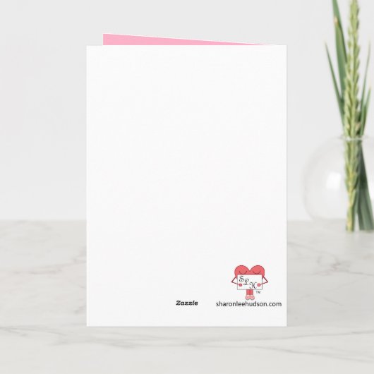 Sweet, Chocolate Verjaardagstaart: Rood Blank Kaart (Achterkant)