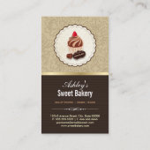 Sweet Chocolates Cupcakes Dessert - Bakkerij-winke Visitekaartje (Achterkant)