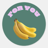 Sweet Choice Banana Stickers – Hand-Drawn Cute (Voorkant)