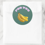 Sweet Choice Banana Stickers – Hand-Drawn Cute (Tas)