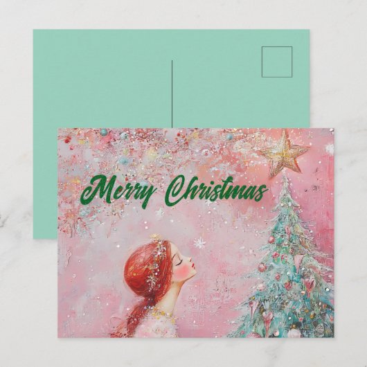 Sweet Christmas-Briefkaart Briefkaart (Voorkant / Achterkant)