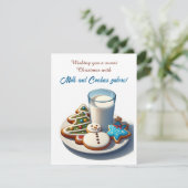 Sweet Christmas Card - Wishing You a Holiday Fille Kaart (Staand voorkant)