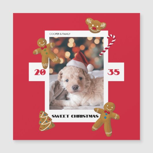 Sweet Christmas custom photo cute pet (Voorkant)