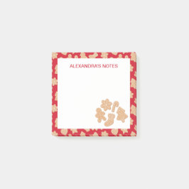 Sweet Christmas Gingerbread koekjes patroon Post-it® Notes