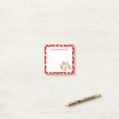 Sweet Christmas Gingerbread koekjes patroon Post-it® Notes (Op bureau)