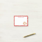 Sweet Christmas Gingerbread koekjes patroon Post-it® Notes (Op bureau)