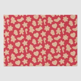 Sweet Christmas Gingerbread koekjes patroon Tissuepapier