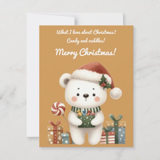 Sweet Christmas Greeting Card Kaart (Voorkant)