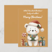 Sweet Christmas Greeting Card Kaart (Voorkant / Achterkant)