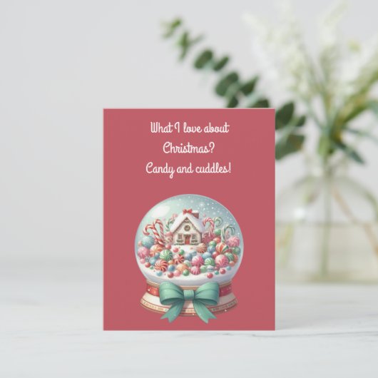 Sweet Christmas Greeting Card Kaart (Staand voorkant)