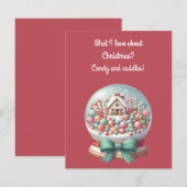 Sweet Christmas Greeting Card Kaart (Voorkant / Achterkant)