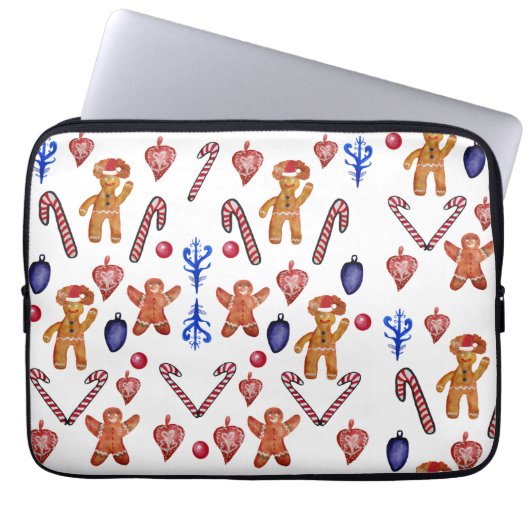 Sweet Christmas Hoesje Laptop Sleeve (Voorkant)