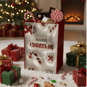 Sweet Christmas Holiday Gift Bag Medium Cadeauzakje