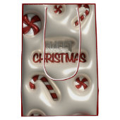 Sweet Christmas Holiday Gift Bag Medium Cadeauzakje (Achterkant)