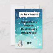 Sweet christmas owl bedankkaart (Achterkant)