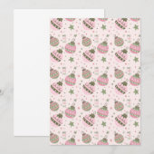 Sweet Christmas Party Invitation Kaart (Voorkant / Achterkant)