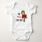 Sweet Christmas-snoep Romper (Voorkant)