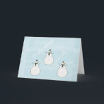 Sweet Christmas Snowman Feestdagen Kaart<br><div class="desc">Sweet Christmas Snowman</div>