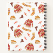 Sweet Christmas winterkleding Notitieboek (Achterkant)