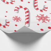 Sweet Christmassy Snoep Bar Pattern Cadeaupapier (Hoek)