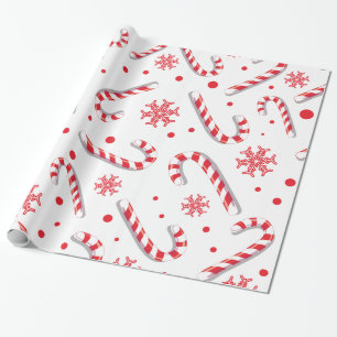 Sweet Christmassy Snoep Bar Pattern Cadeaupapier