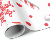 Sweet Christmassy Snoep Bar Pattern Cadeaupapier (Rol Hoek)