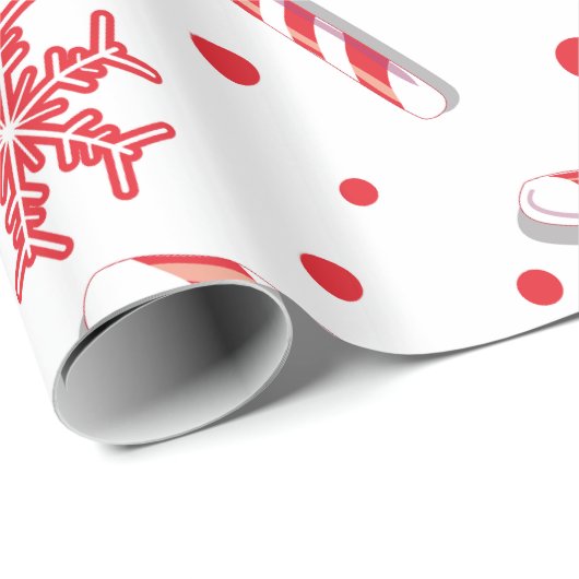 Sweet Christmassy Snoep Bar Pattern Cadeaupapier (Rol Hoek)