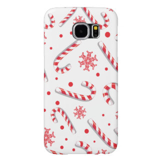 Sweet Christmassy Snoep Bar Pattern Samsung Galaxy S6 Hoesje