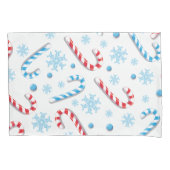 Sweet Christmassy Snoep Bar Pattern Kussensloop (Voorkant)