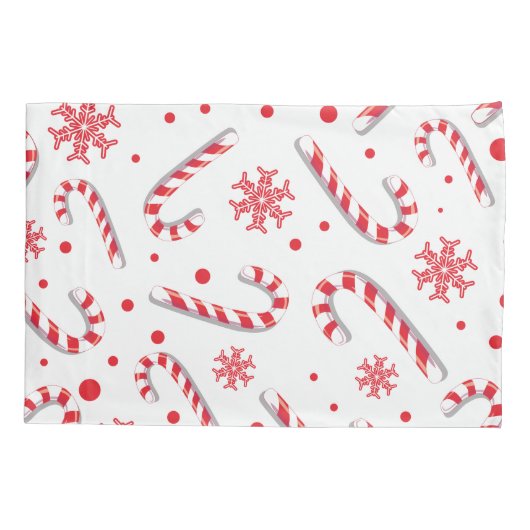 Sweet Christmassy Snoep Bar Pattern Kussensloop (Achterkant)