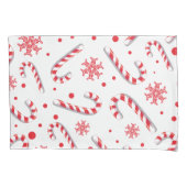 Sweet Christmassy Snoep Bar Pattern Kussensloop (Voorkant)