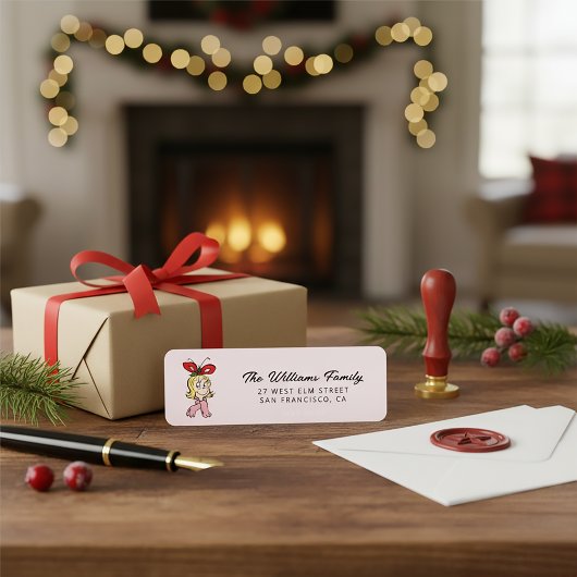 Sweet Cindy Lou Who Portrait Etiket