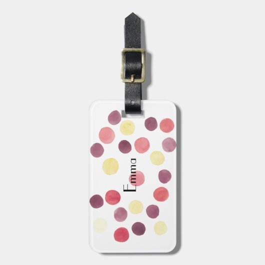 Sweet Circles Bagagelabel (Voorkant verticaal)