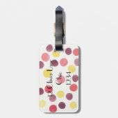 Sweet Circles Bagagelabel (Achterkant verticaal)