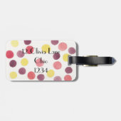 Sweet Circles Bagagelabel (Achterkant horizontaal)