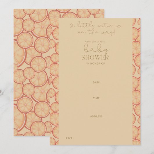 Sweet Citrus Bliss: een nieuw begin Kaart (Voorkant / Achterkant)