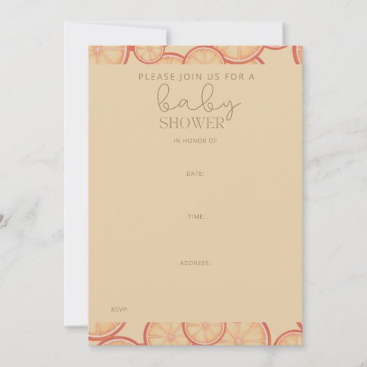 Sweet Citrus Bliss: een nieuw begin Kaart (Voorkant)