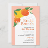 Sweet Citrus Vrijgezellenfeest Brunch Uitnodiging (Voorkant)