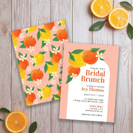 Sweet Citrus Vrijgezellenfeest Brunch Uitnodiging