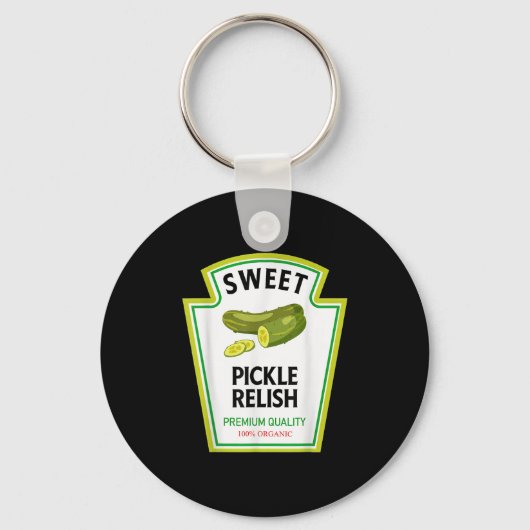 Sweet Ckle Relish Funny Condiment Costume Party Ma Sleutelhanger (Voorkant)