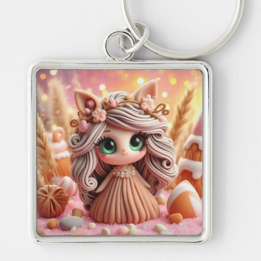Sweet Clay Creature Princess Sleutelhanger (Voorkant)