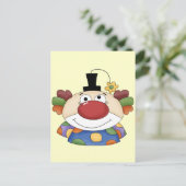 Sweet Clown Face Briefkaart (Staand voorkant)