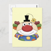 Sweet Clown Face Briefkaart (Voorkant / Achterkant)