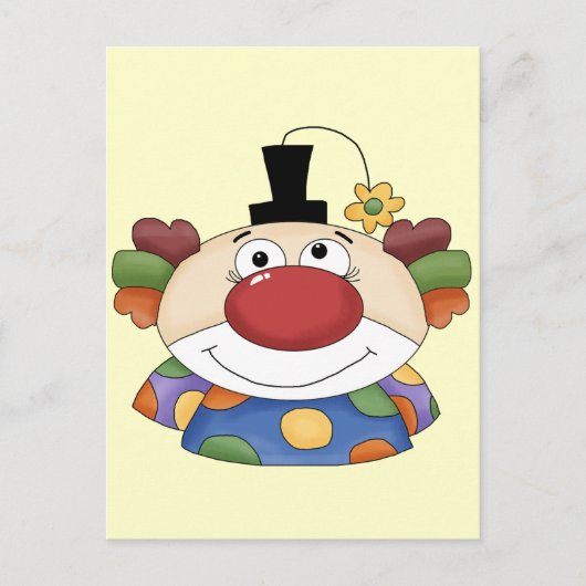 Sweet Clown Face Briefkaart (Voorkant)