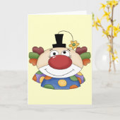 Sweet Clown Face Kaart (Gele Bloem)