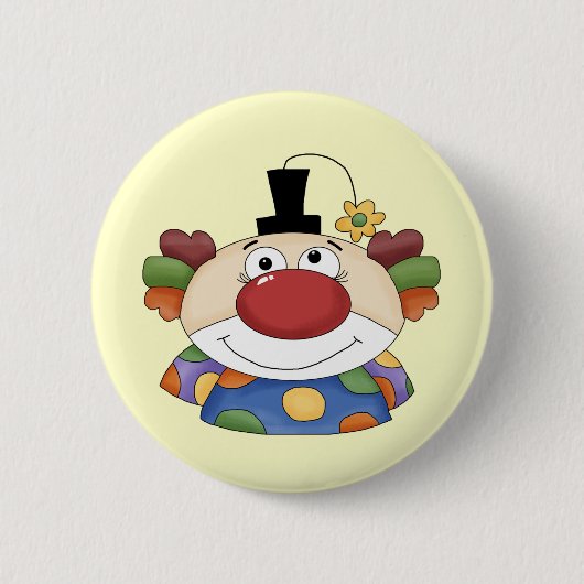 Sweet Clown Face Ronde Button 5,7 Cm (Voorkant)