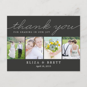 Sweet Collage Weddenschap Hartelijk dank Kaart - K