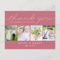 Sweet Collage Weddenschap Hartelijk dank - Roze